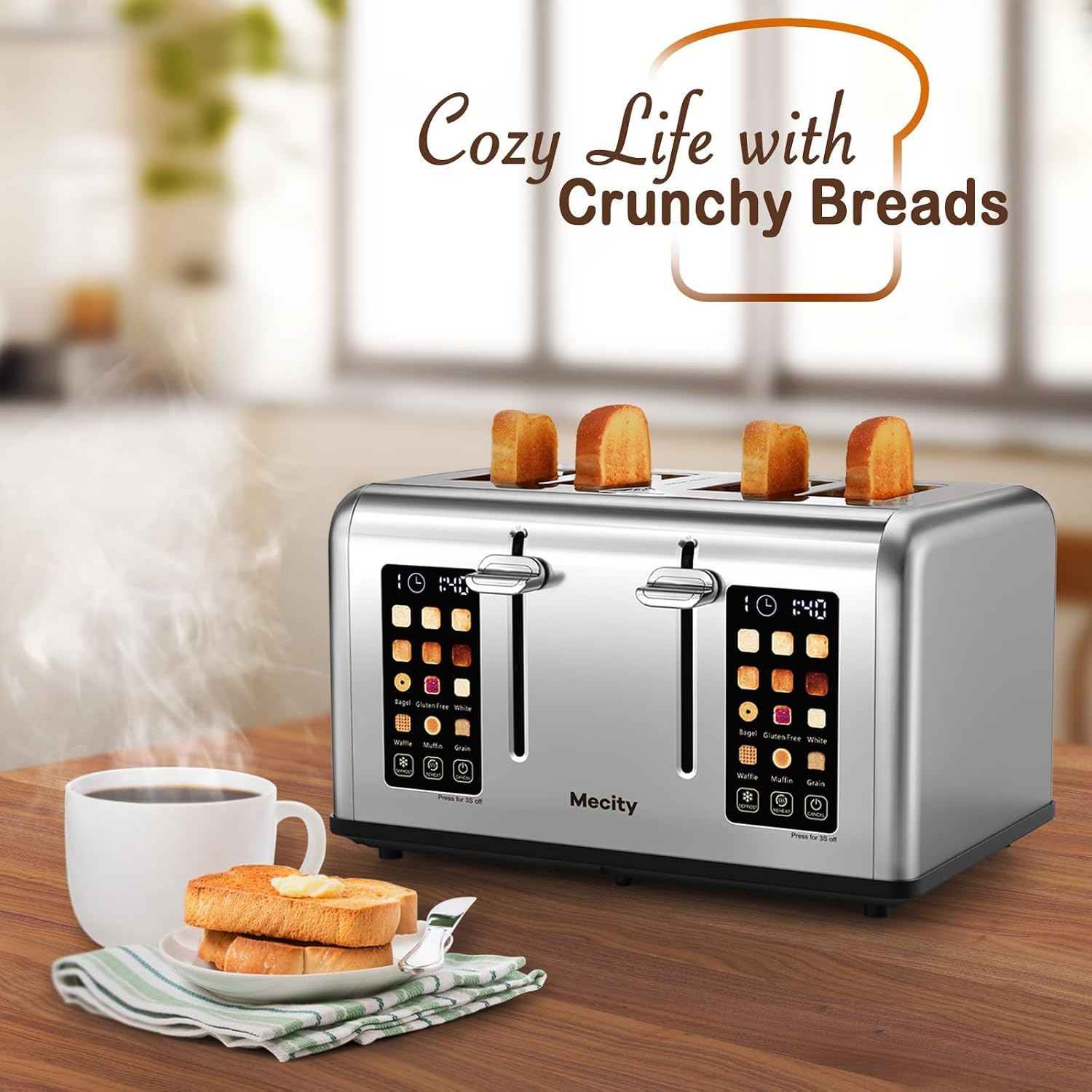 Thumbnail 6 de Mecity 4 Slice Toaster