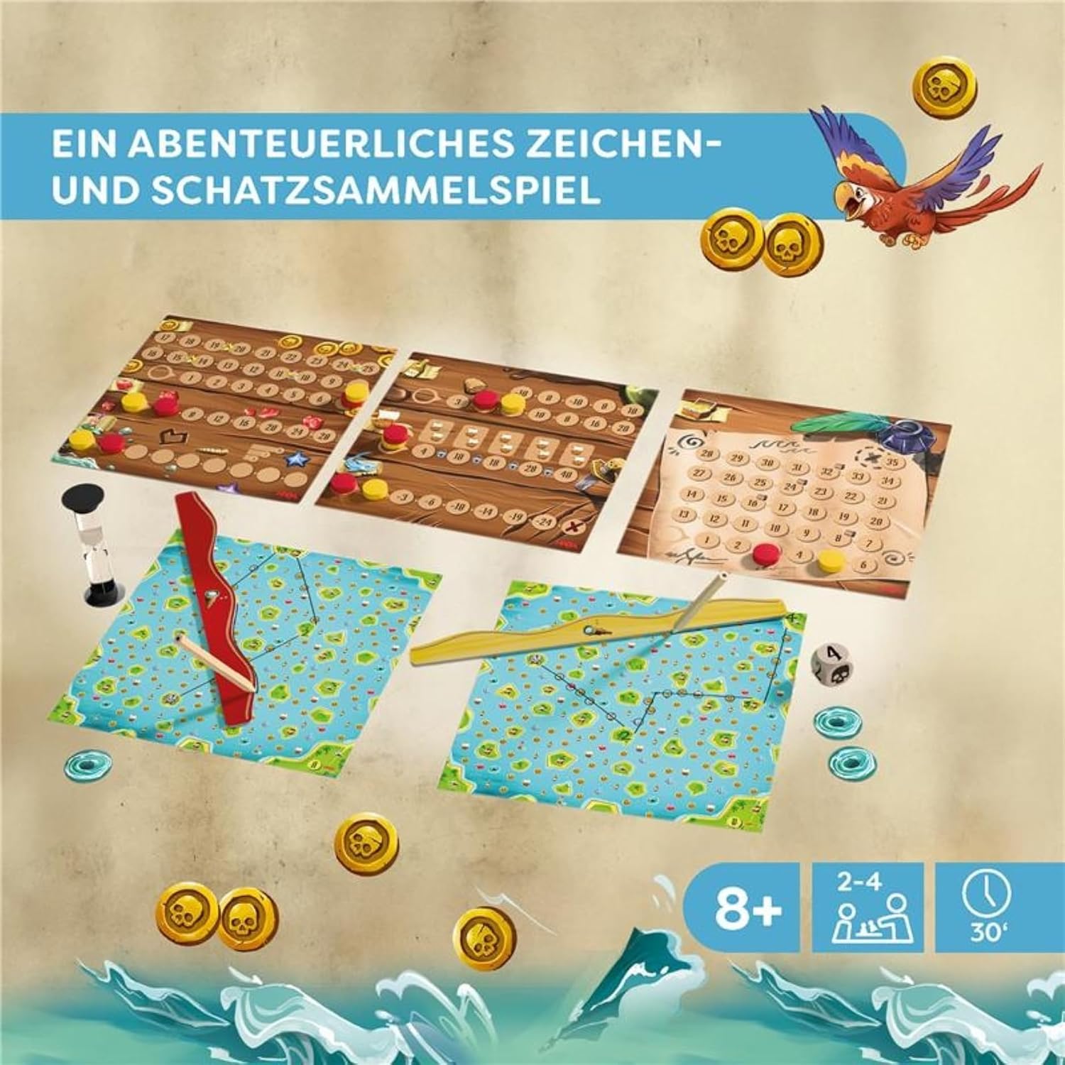 Detalle de HABA Pencil Pirates – Piratenabenteuer für die ganze Familie