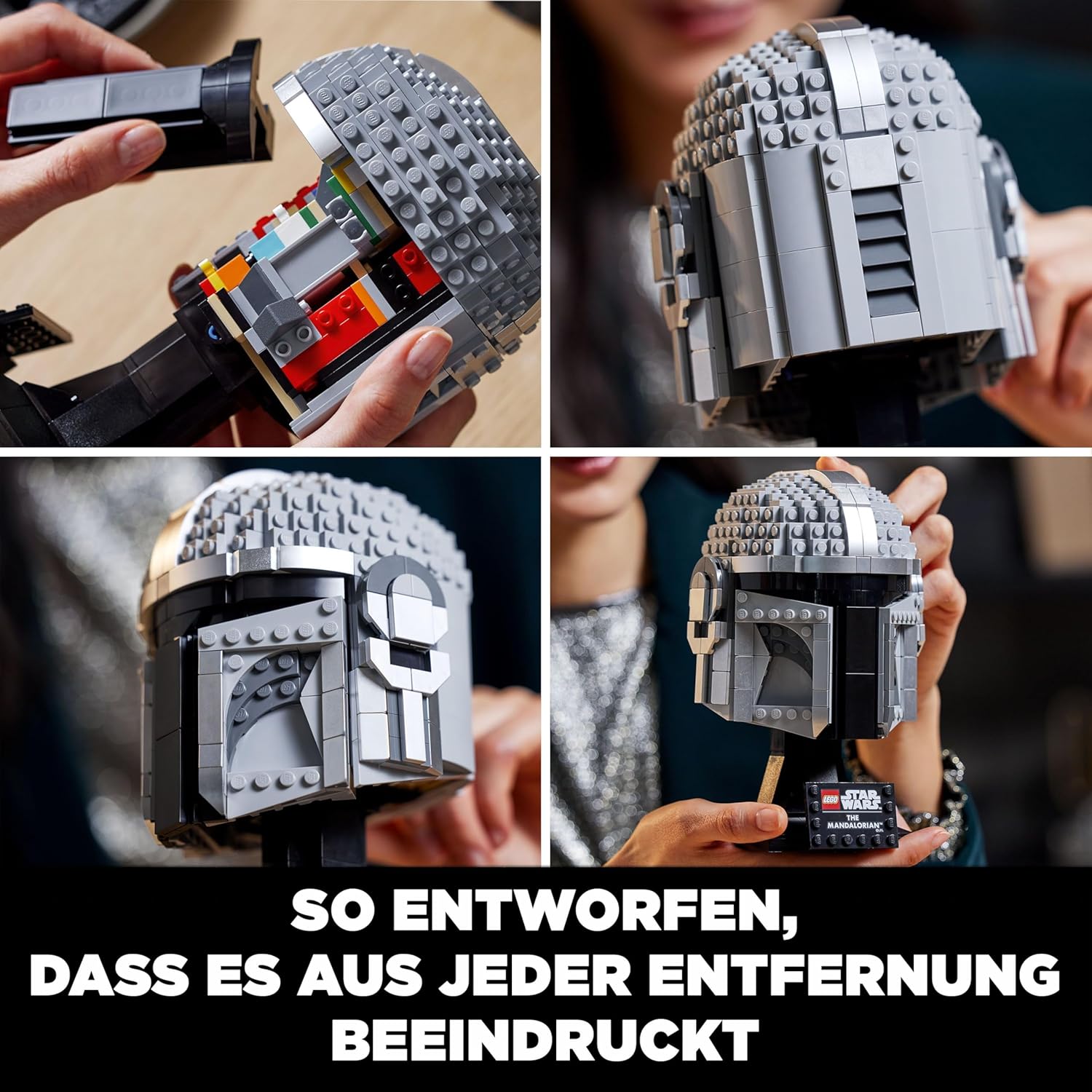 Thumbnail 2 de LEGO Star Wars Mandalorianer Helm 75328 – Sammlerstück, Bausatz für Erwachsene