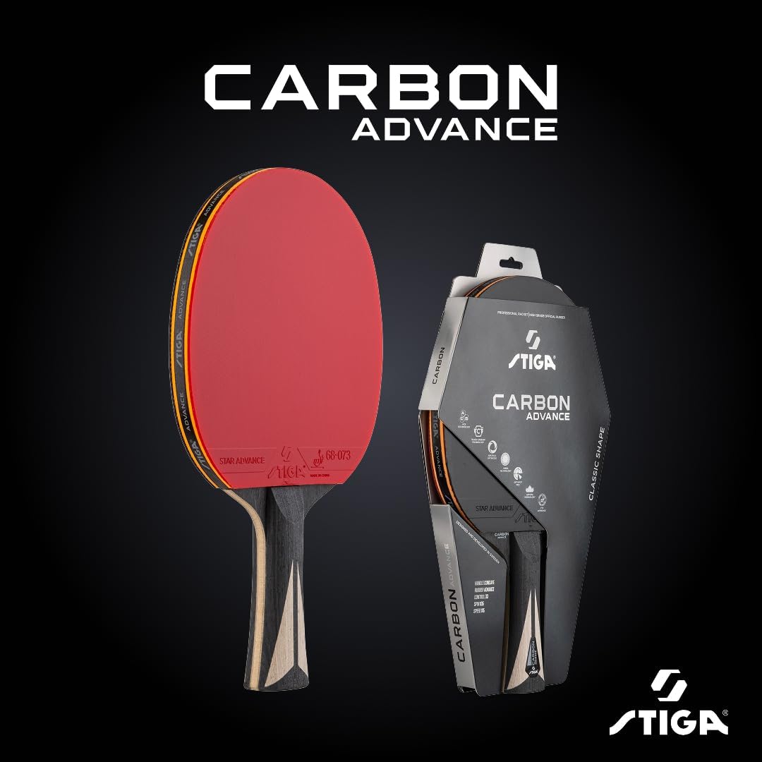Detalle 1 de STIGA Carbon Advance Table Tennis Bat for controlled power and high spin