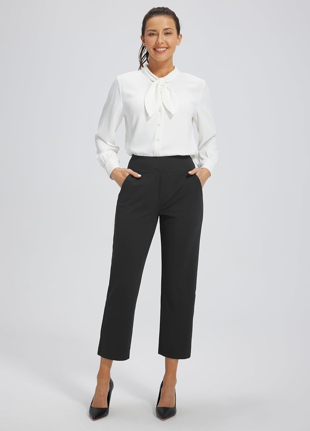 Thumbnail 2 de Libin Women's Golf Pants Stretchy Casual Travel Pant 7/8 Ankle with 4 Pockets