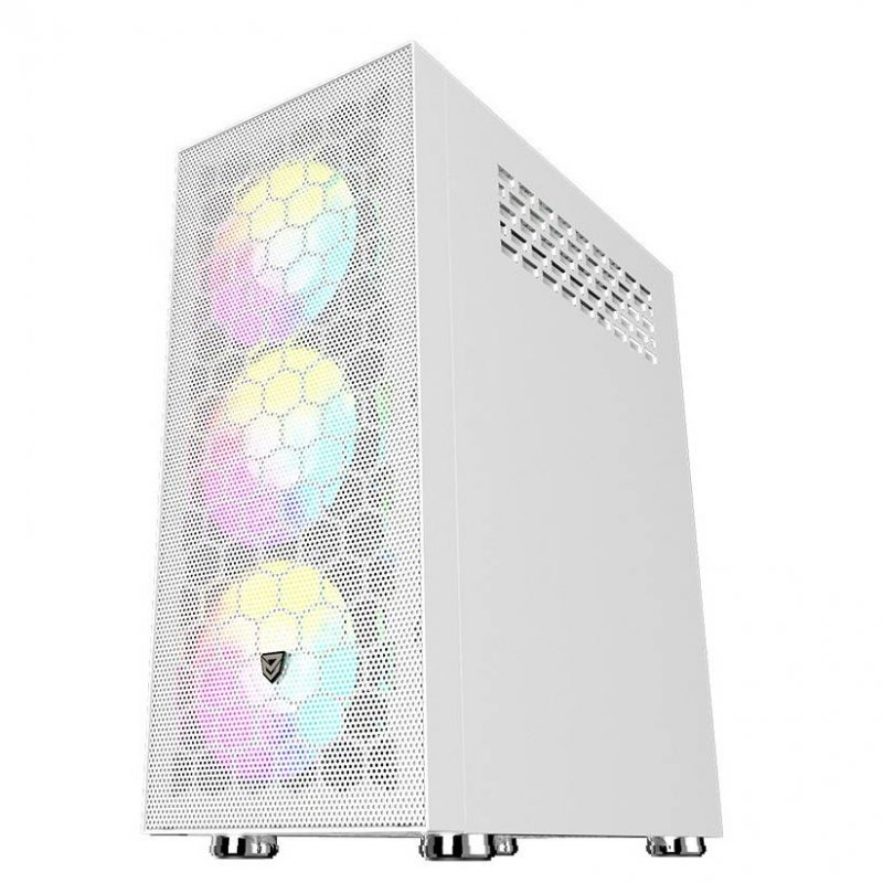 Thumbnail 3 de nfortec Aqueronte Cristal Templado USB 3.0 ARGB Blanca (torre gaming)
