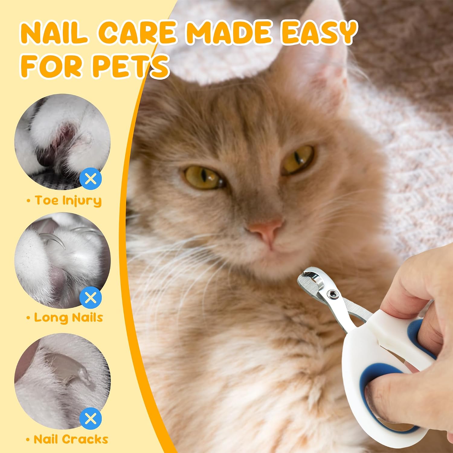 Thumbnail 4 de Cat Nail Clippers: Stainless Steel Claw Clippers for Cats, Kitten, and Small Pets