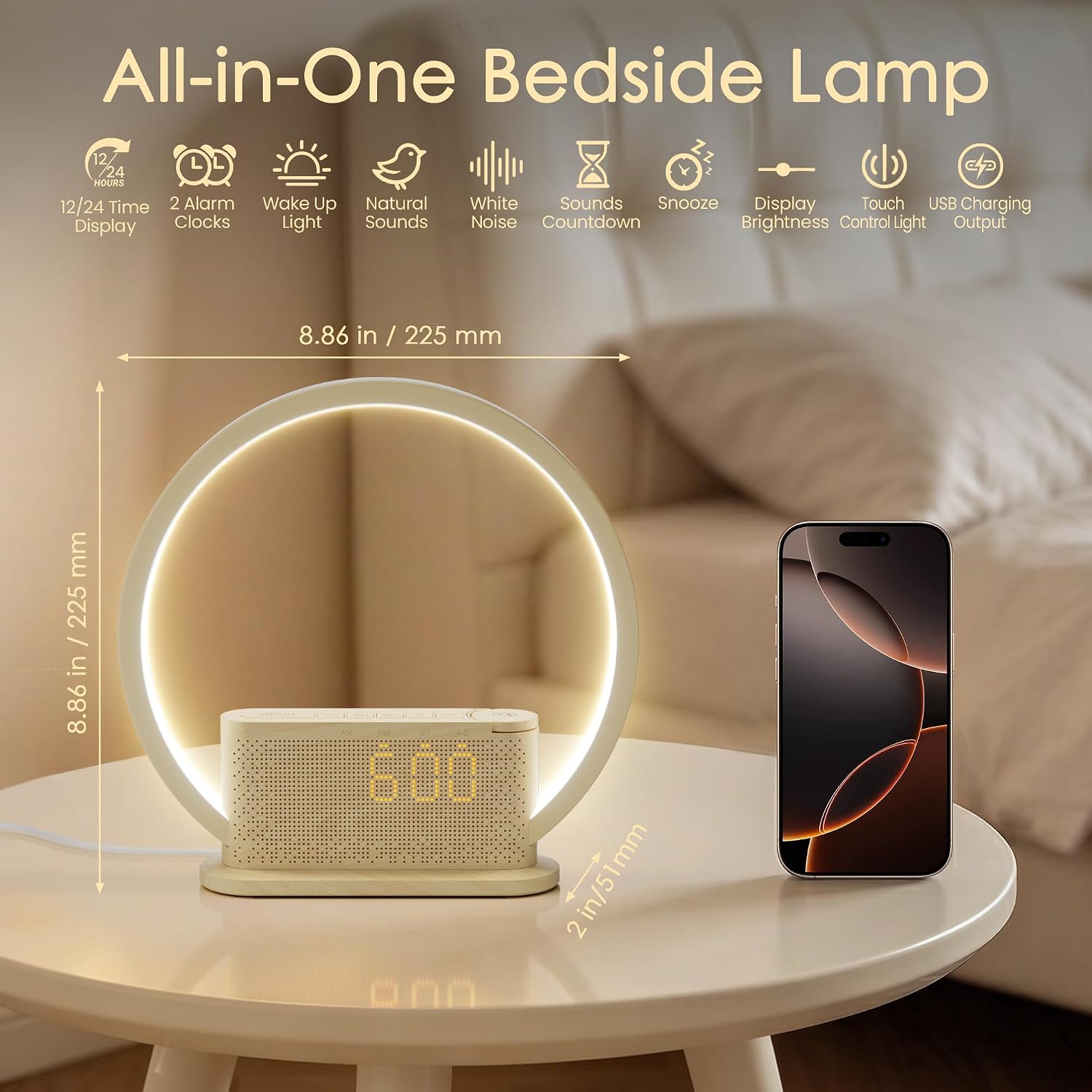 Thumbnail 1 de blonbar Wecker & Wake-up Light – Sonnenaufgangswecker mit natürlichem Licht und klangvollem Start