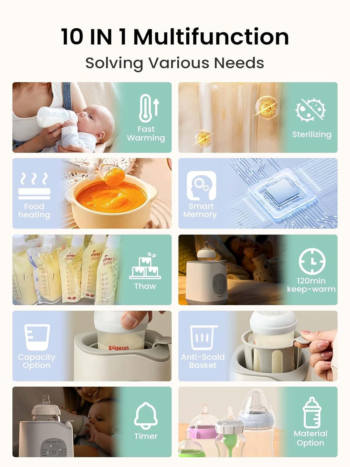 Detalle de Grownsy Bottle Warmer for Baby Bottles 🚼