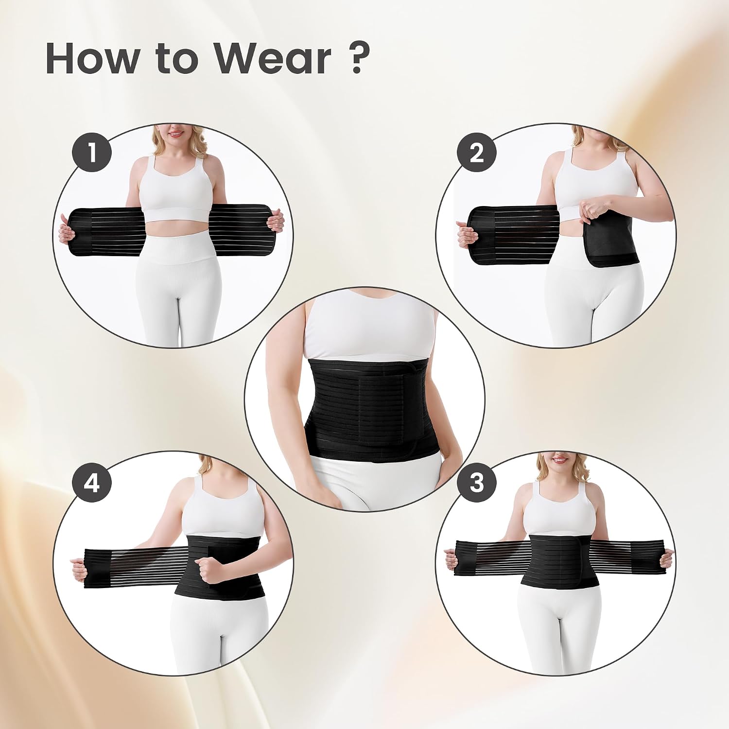 Thumbnail 4 de Trendyline Postpartum Belly Wrap for Mums – C-Section Recovery Belt with Firm Compression