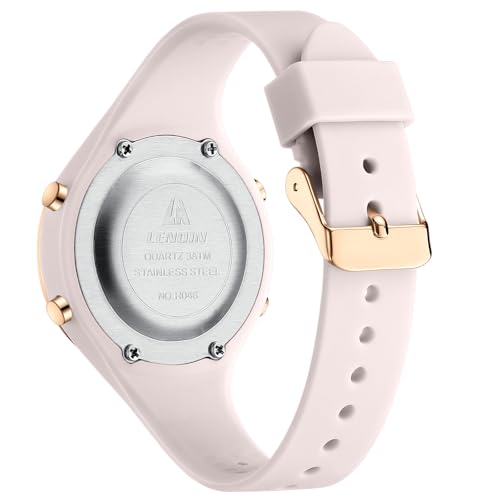 Detalle de LN LENQIN Reloj para Mujer: reloj digital/analógico con 30 m de impermeabilidad, alarma y luz LED
