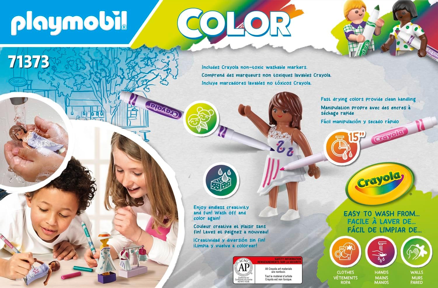 Detalle de PLAYMOBIL Color 71373 Fashion Design Set – Modische Kreativität für Kinder ab 5 Jahren