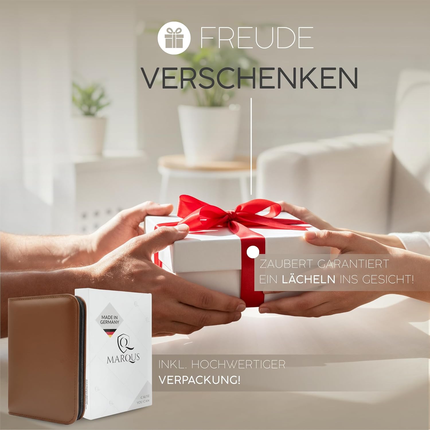 Detalle de marQus Solingen Maniküre Set – 12 Teile im echten Lederetui, handlich und vollständig