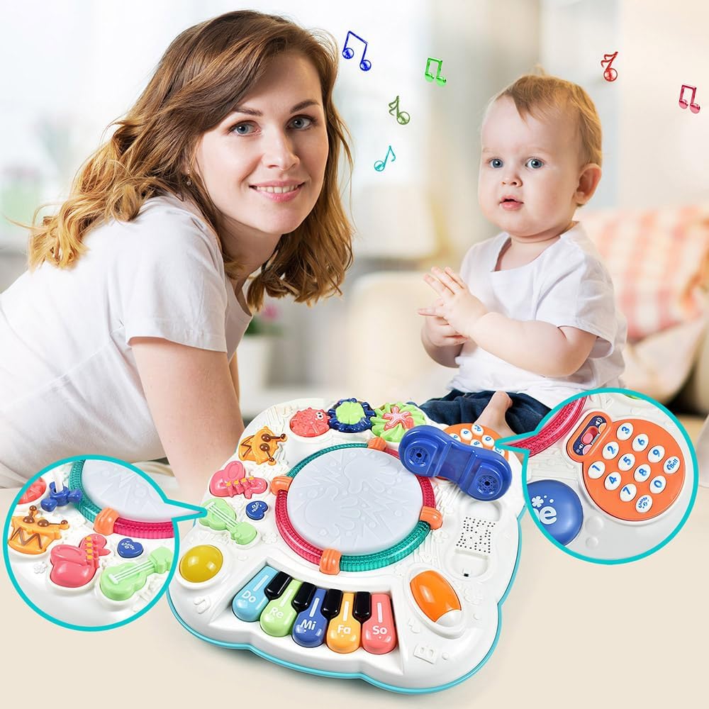 Thumbnail 1 de Goeringii Baby Activity Table (30 x 30 x 30cm) – Musical toy activity centre for 6–12 months and toddlers up to 3 years