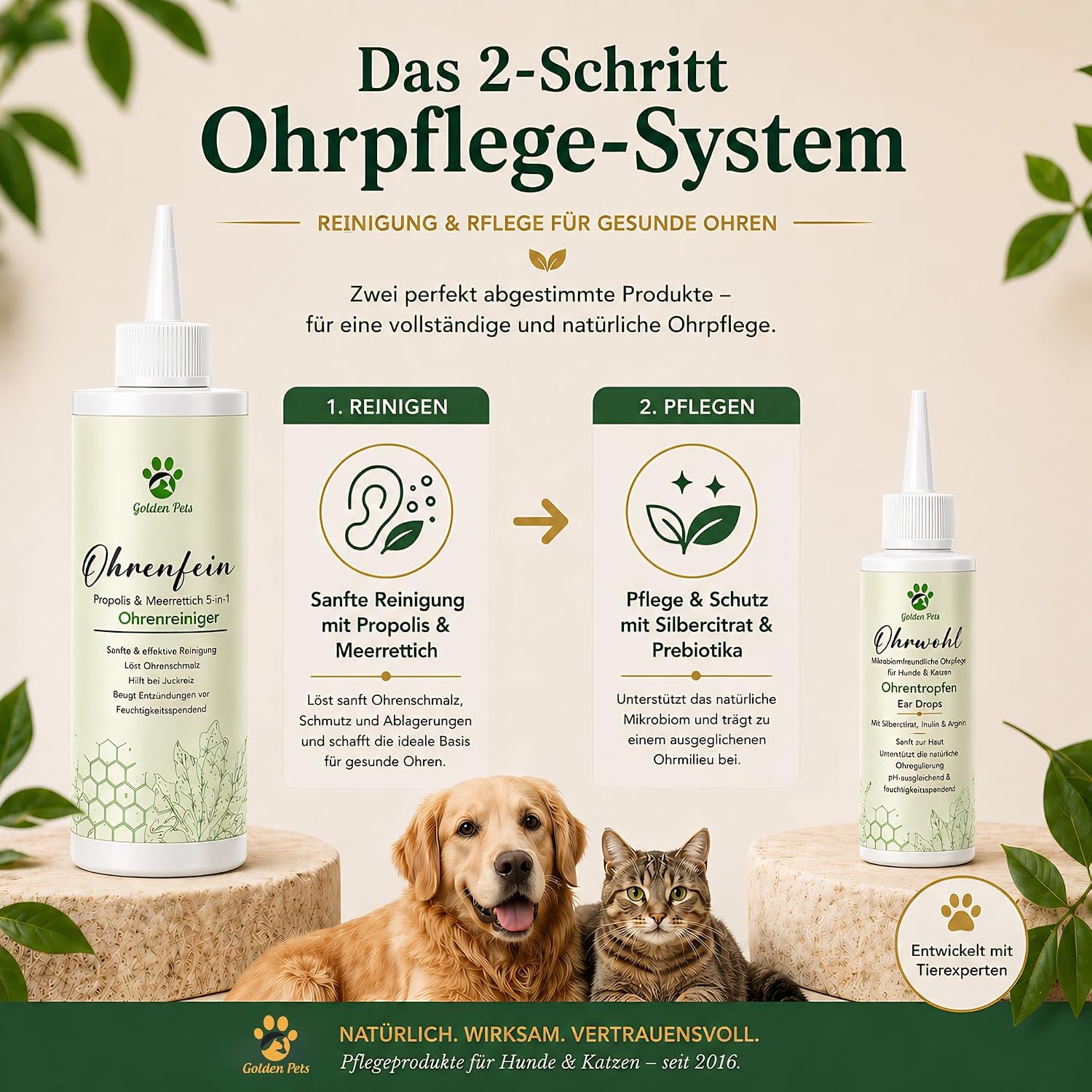 Thumbnail 5 de Golden Pets Ohrentropfen 50 ml für Hunde & Katzen
