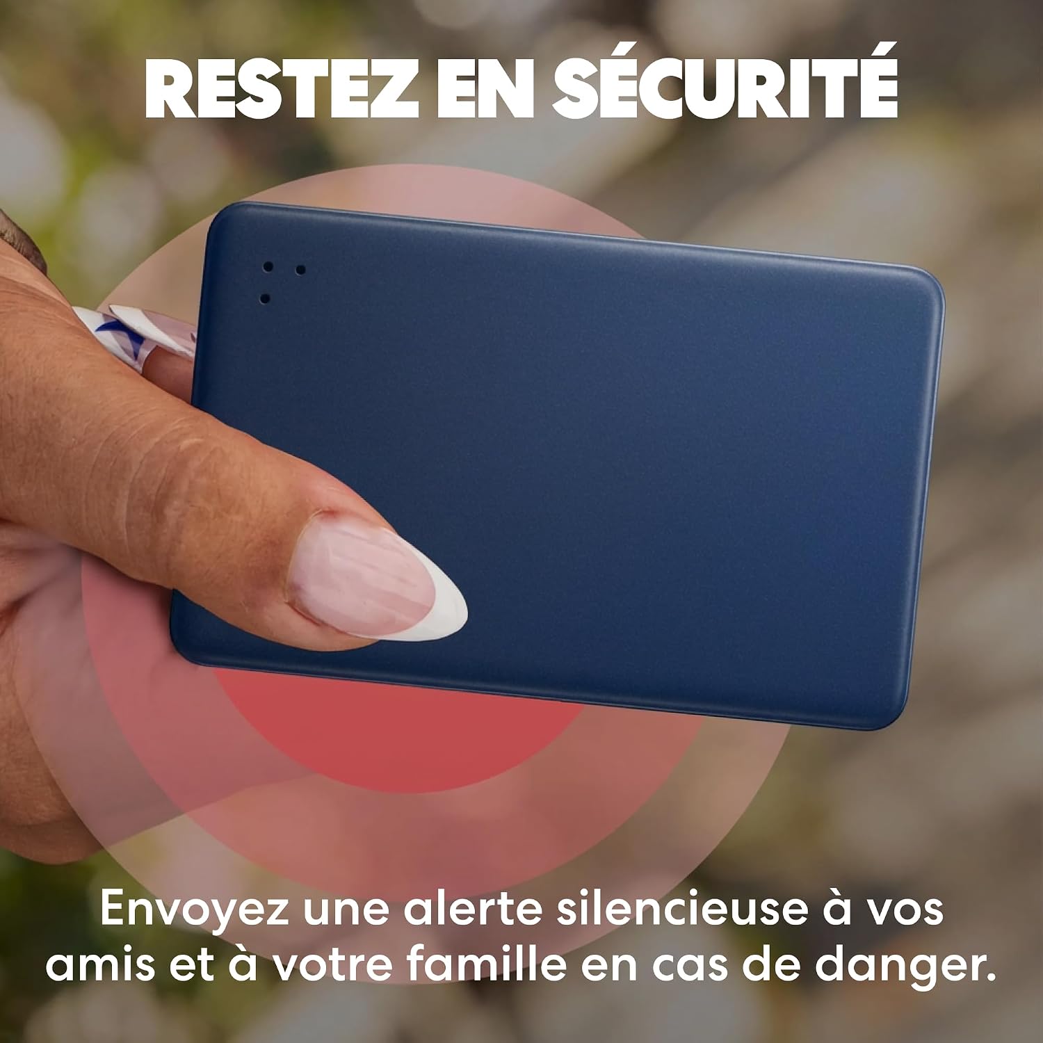 Detalle de Life360 Tile by Life360 Slim – détecteur Bluetooth pour portefeuille, bagage et passeport (lot 1, Navy Blaze)