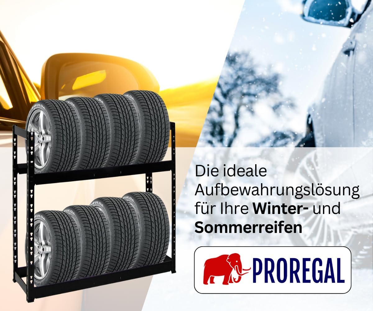 Thumbnail 3 de PROREGAL Reifenregal Tiger 100x110x35 cm