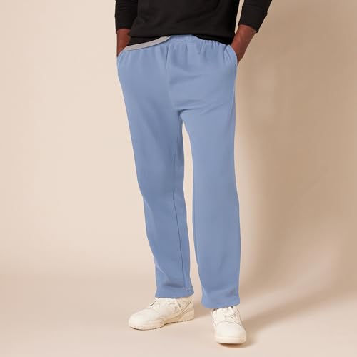 Detalle 2 de Amazon Essentials Men's Fleece Open Bottom Sweatpant (Big & Tall, Slate Blue, XXL)