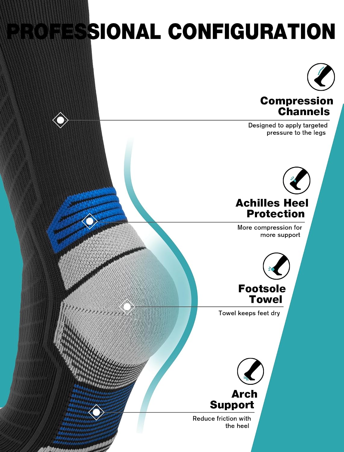 Detalle 2 de SONORAN Compression Socks 20-30 mmHg