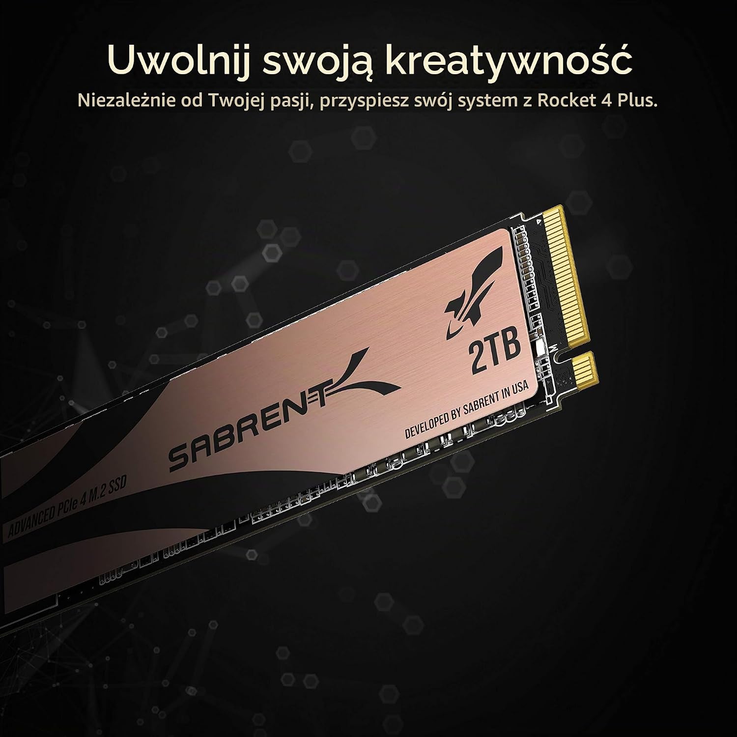 Detalle 2 de Sabrent 2TB Rocket 4 PLUS SB-RKT4P-2TB, SSD NVMe PCIe 4.0 M.2 2280