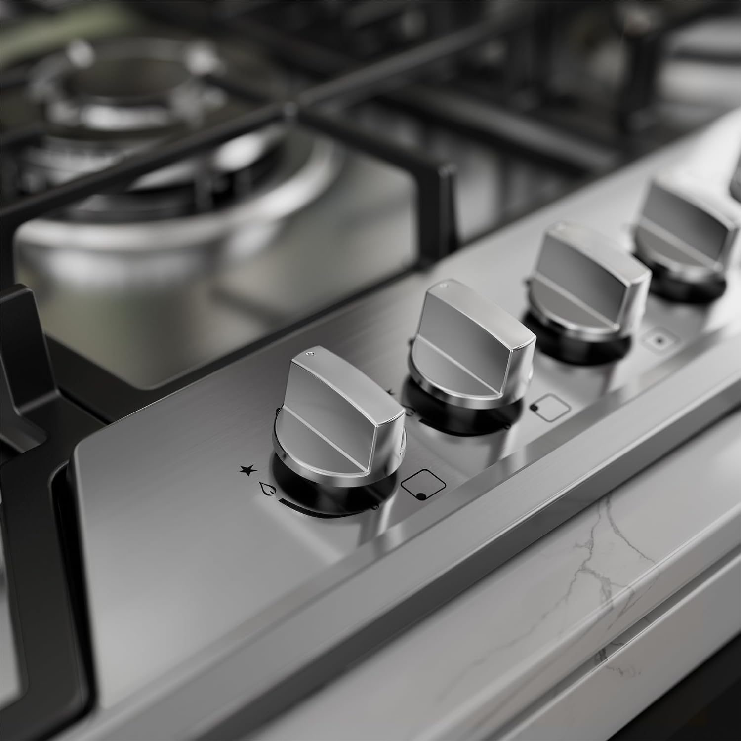 Detalle 2 de COOKTOP 36 Inch Gas Cooktop with 5 Sealed Burners, 38K BTU
