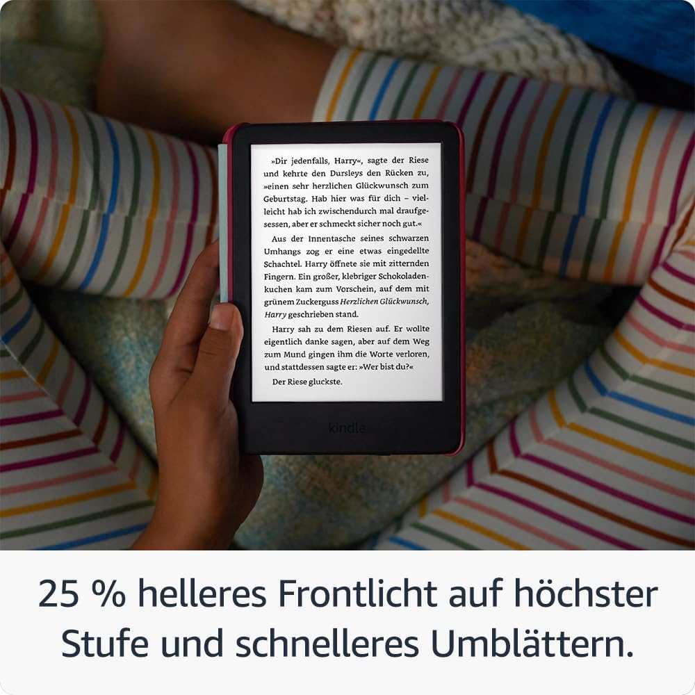Thumbnail 6 de Amazon Kindle Kids (neueste Generation) mit Hülle, blendfreiem Display & Kids+-Mitgliedschaft – Weltraumwal-Design