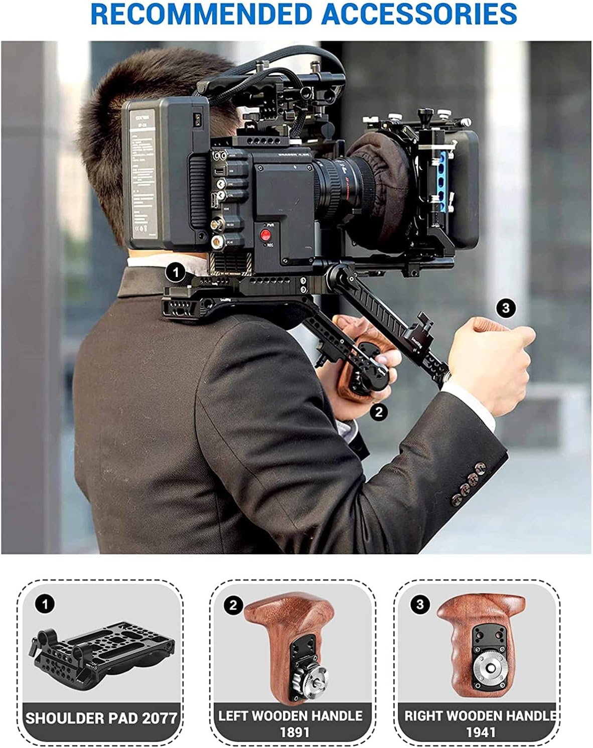 Thumbnail 5 de SmallRig Rosette Extension Arm for Sony FS5 / FS7 Grip – ARRI 1870 (1870)