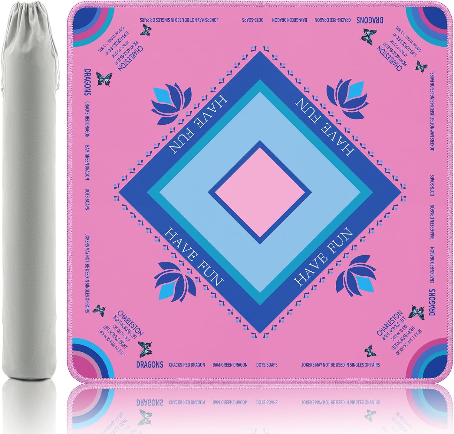 Detalle de Gedgan Mahjong Mat 32.4 x 32.4 Inches