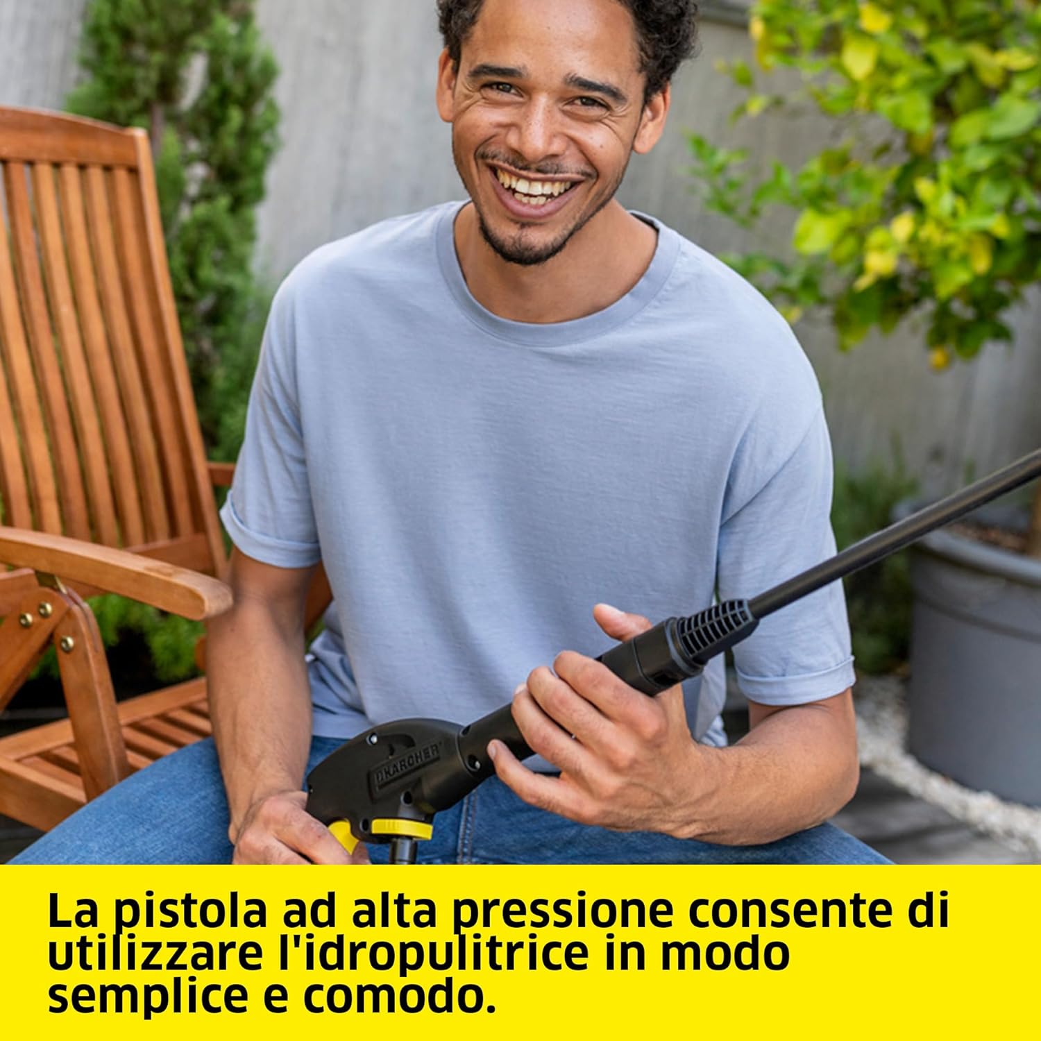 Detalle de Kärcher idropulitrice K 3 FJ Home: pulizia versatile per casa e giardino