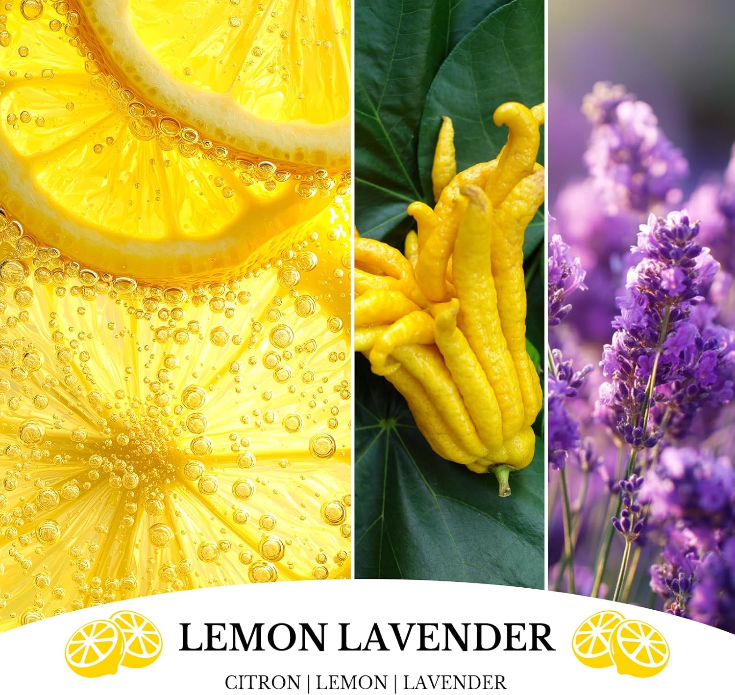 Detalle 2 de DL DREAMY DEWLA D008-2 Lemon Lavender Soy Candle, 7 oz, 50-Hour Burn