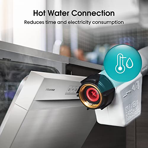 Thumbnail 10 de Hisense HS622E90XUK Freestanding Dishwasher: 85cm, 13 Place Settings, Eco Program, Dry+