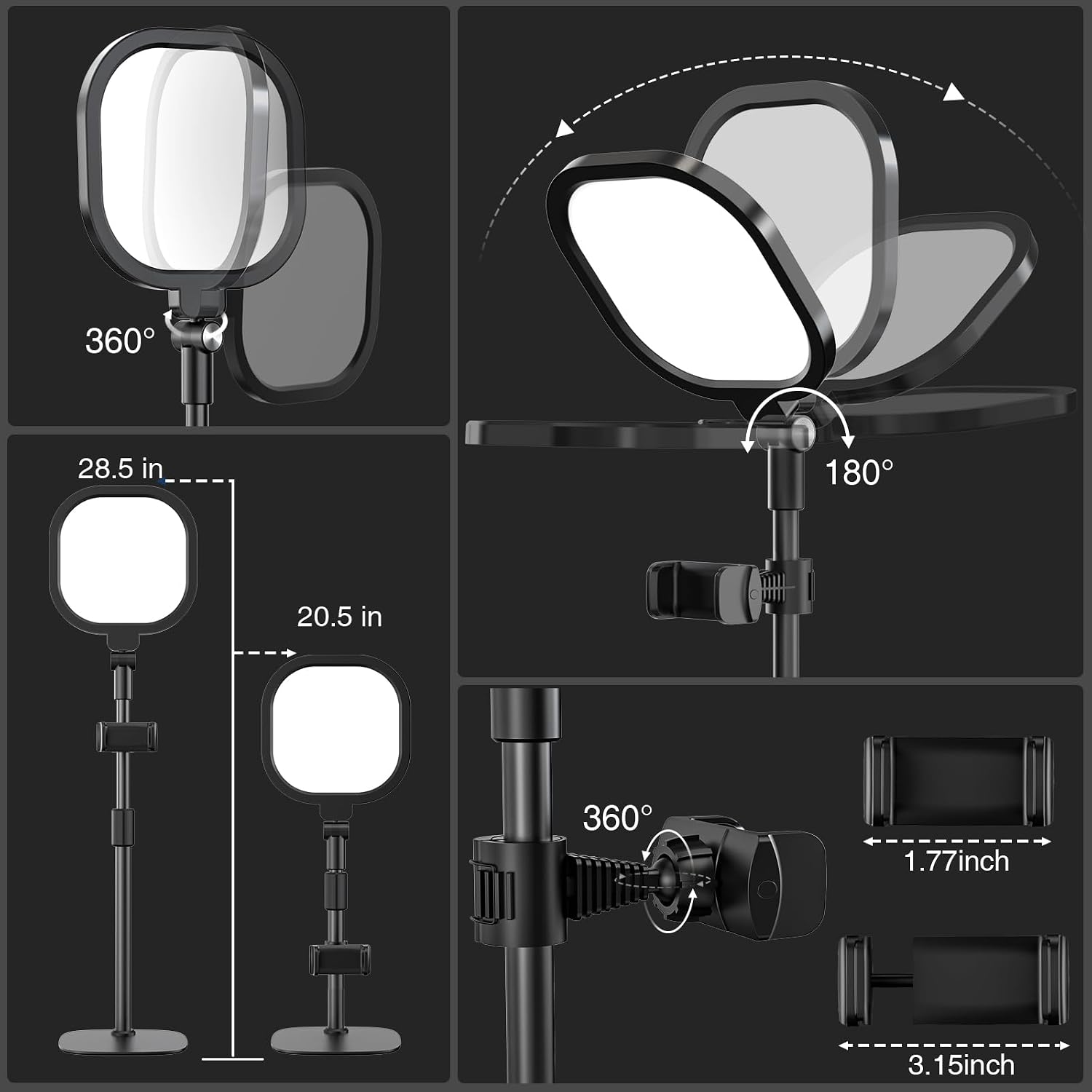 Thumbnail 6 de LitONES Video Conference Lights 2-pack for Desktop