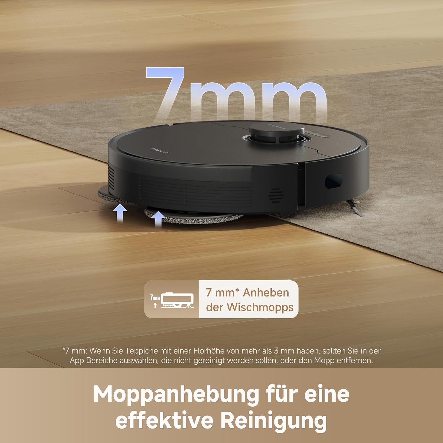 Detalle de DREAME L10s Pro Gen3: intelligenter Saug- und Wischroboter mit 13.000 Pa und DuoScrub