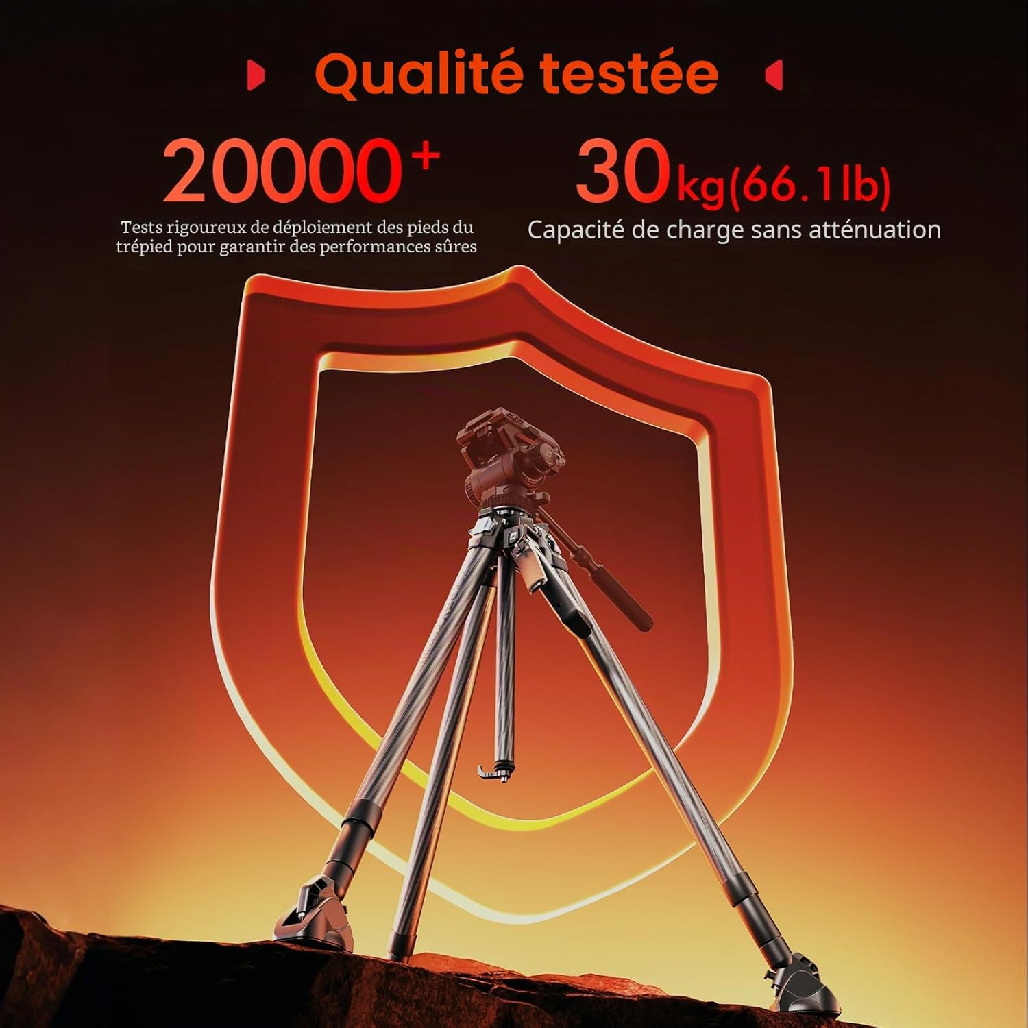 Detalle de SMALLRIG Tribex Trépied 155 cm