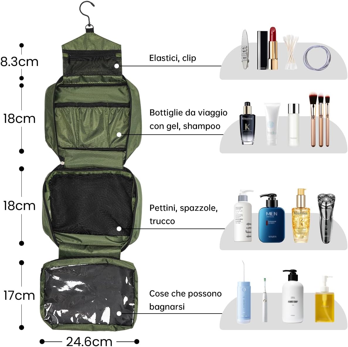 Detalle 2 de Seaforie Beauty Case da Viaggio 28,5x19,3x12,3 cm