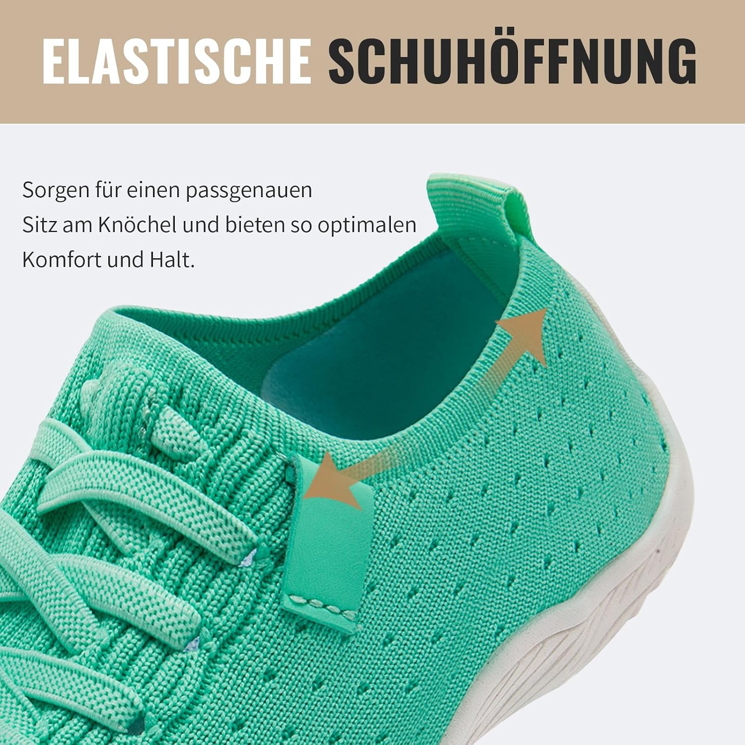 Detalle 2 de UNQWQZ Barfußschuhe Damen Sneaker