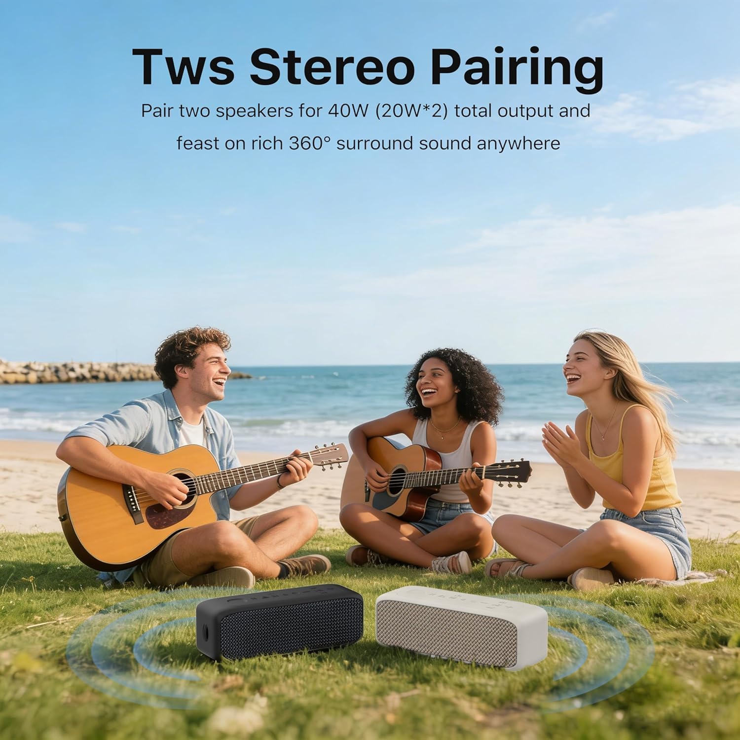 Thumbnail 5 de JUOVI ZS300 cassa Bluetooth portatile con Bluetooth 6.0, IP68 e TWS