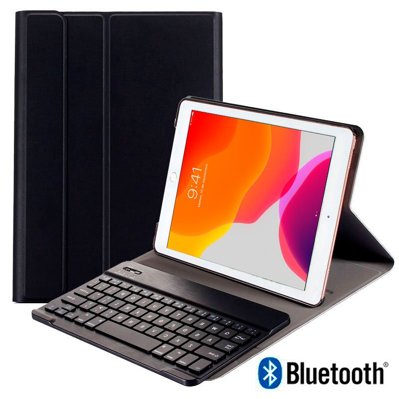 Detalle 2 de Cool Funda Polipiel Negra para iPad 10,2" (2019/2020/2021) con Teclado Bluetooth