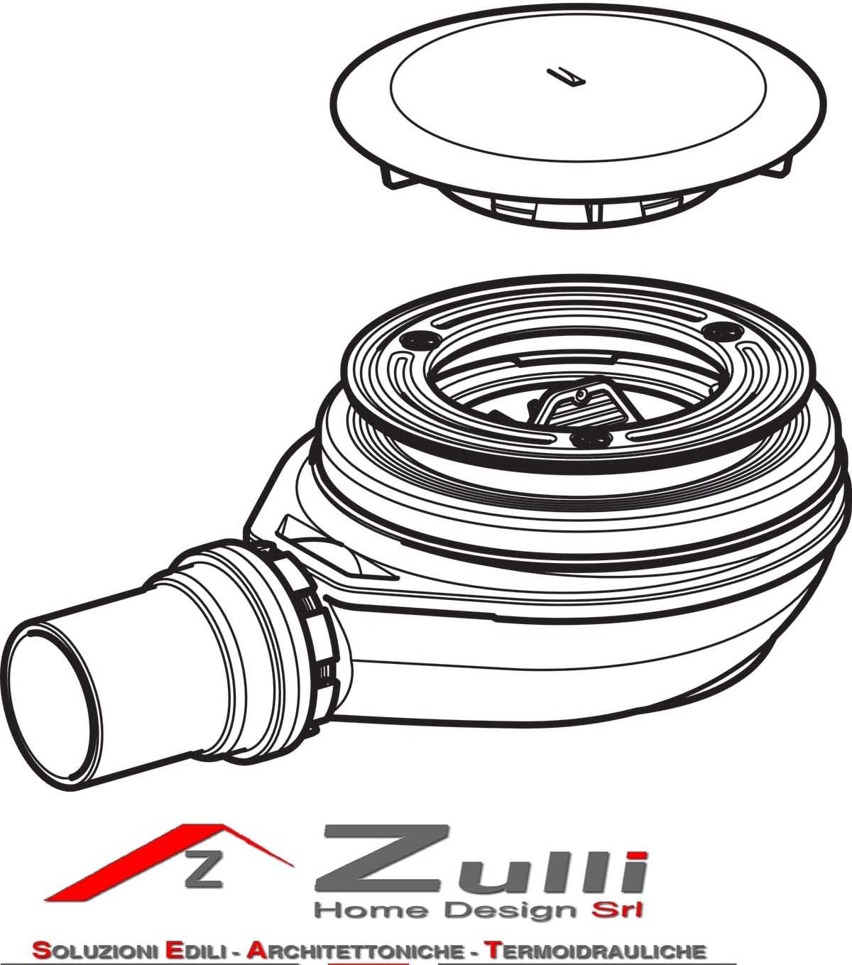Thumbnail 1 de NEW GEBERIT PILETTA SIFONE DOCCIA 90 mm Ribassata H 30 mm Cod. 150.583.21.1