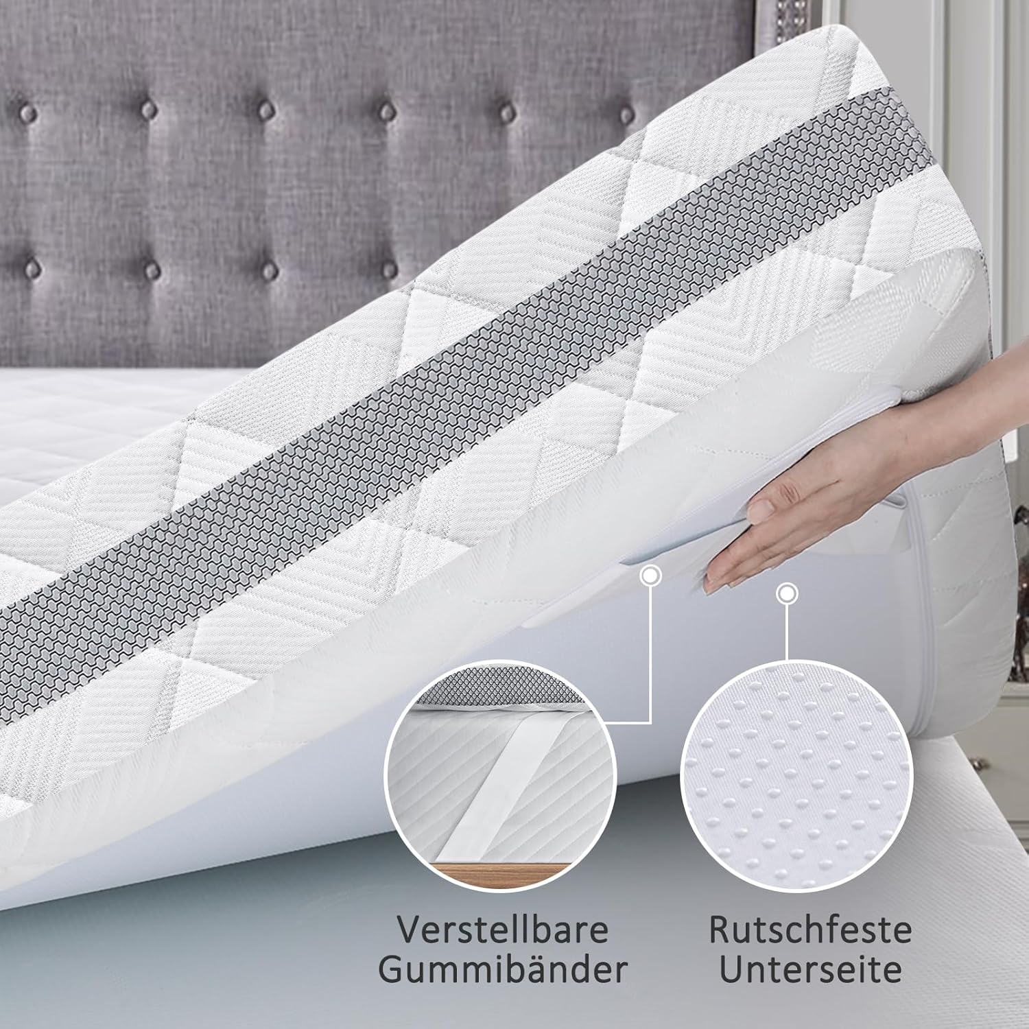 Thumbnail 2 de BedStory Gel Topper 200x200 cm mit 10 cm