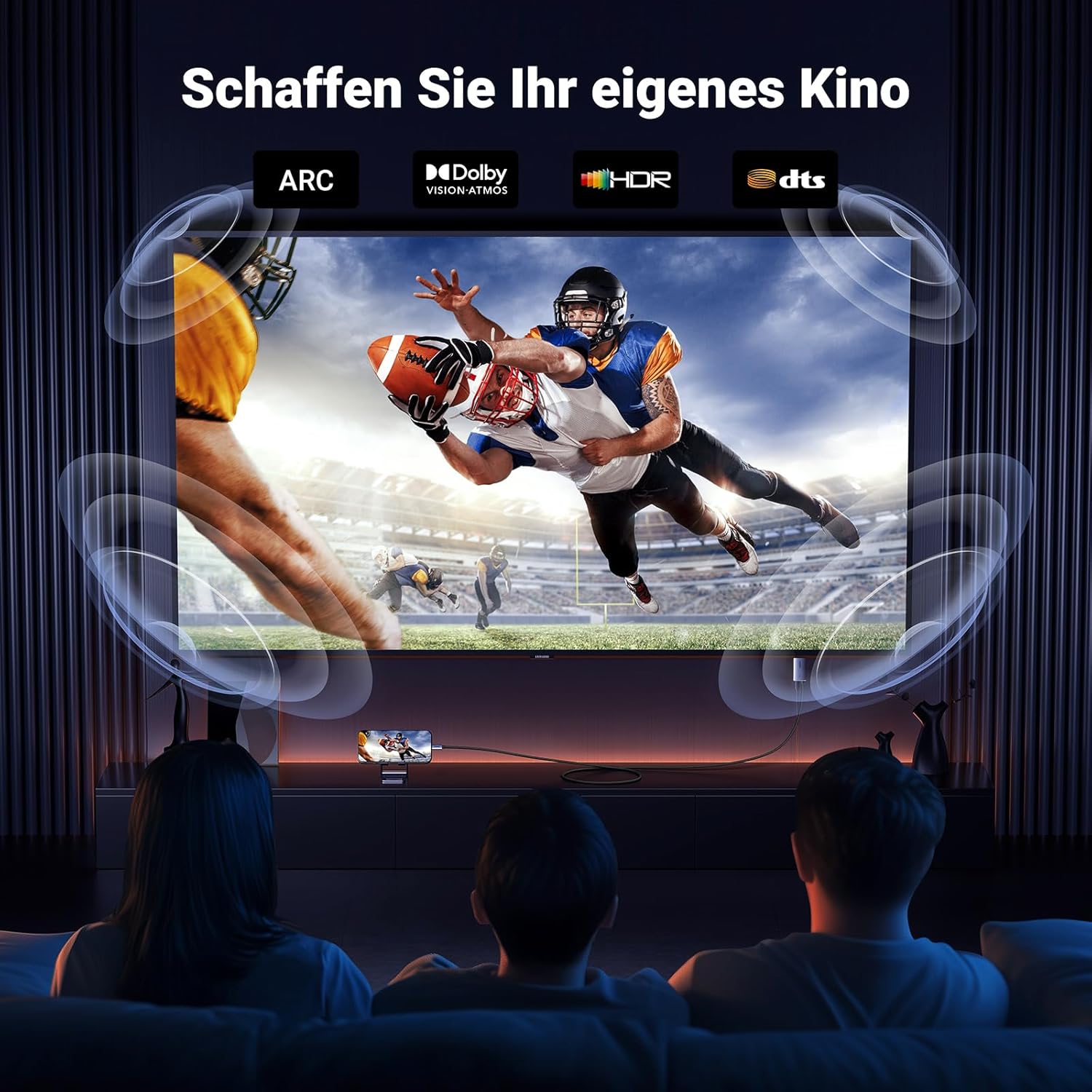 Thumbnail 4 de UGREEN USB‑C auf HDMI Kabel (100 W PD) für 4K@60 Hz, 1080P bis 240 Hz – unidirektional