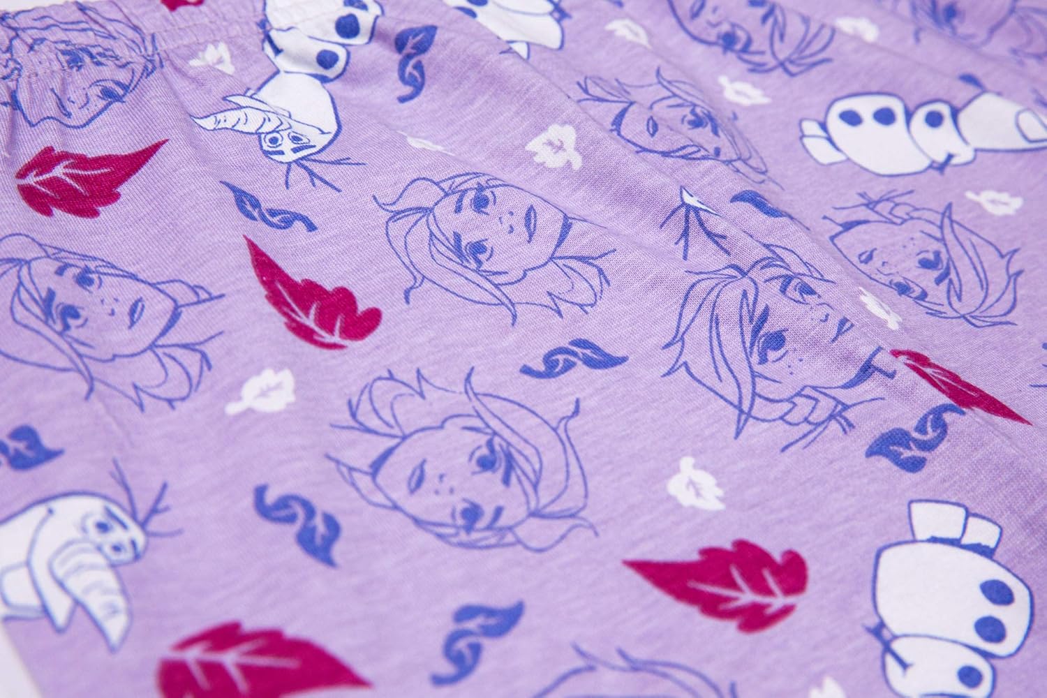 Detalle de Disney Frozen Girls Long Pyjamas Set – Anna, Elsa & Olaf