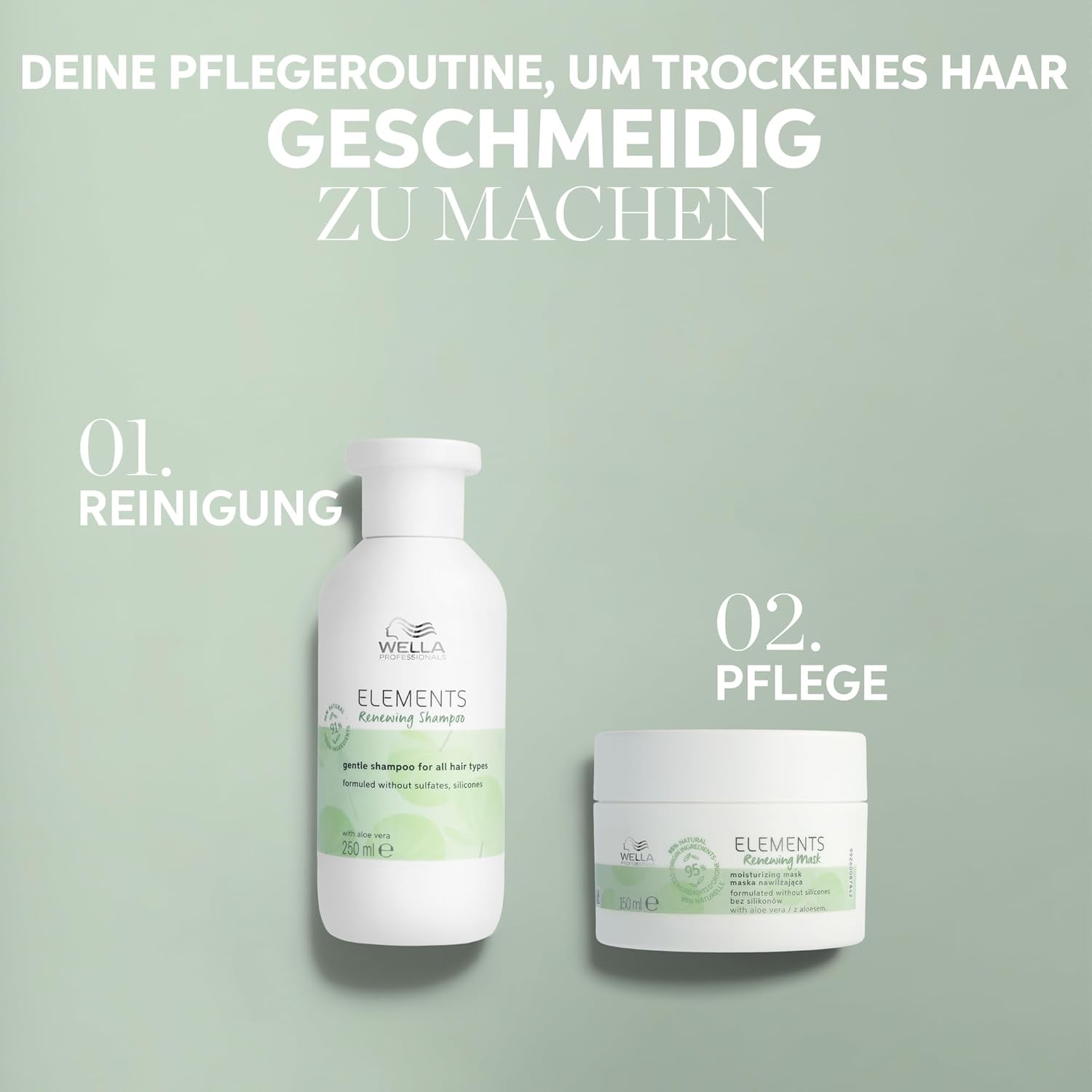 Thumbnail 2 de Wella Professionals Elements Renewing Shampoo – sulfat- & silikonfrei für empfindliche, juckende Kopfhaut