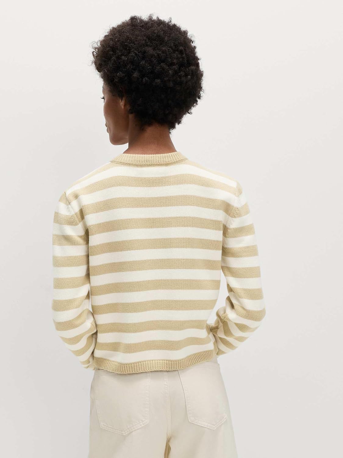 Detalle de Marks & Spencer damestrui met strepen, katoenmix en ronde hals