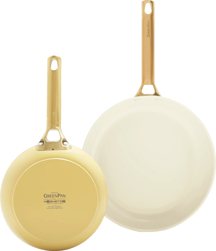 Detalle de GreenPan Padova Reserve 20 + 26 cm Bratpfannenset Sunshine Yellow