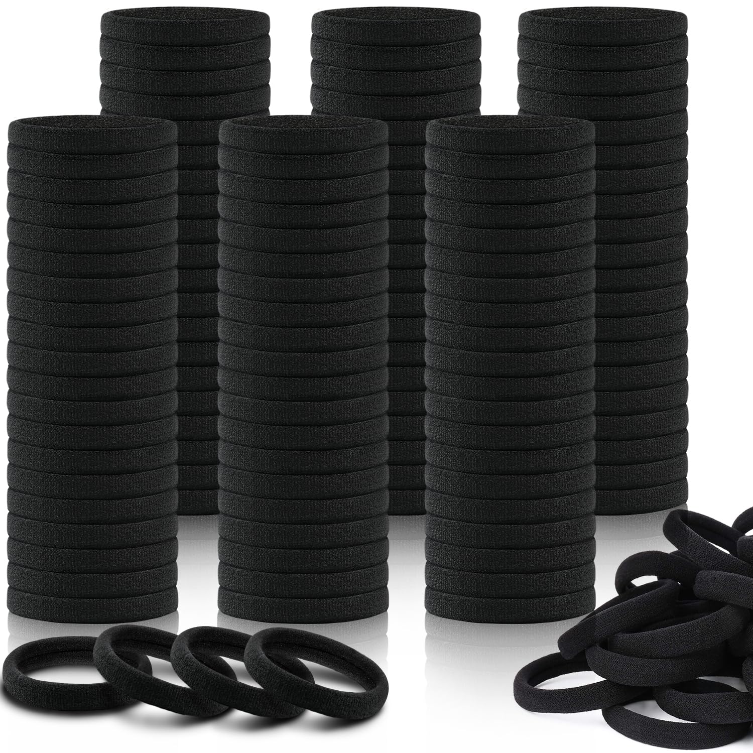 Detalle de IKOCO 150 Hair Ties for Thick Hair 🎀