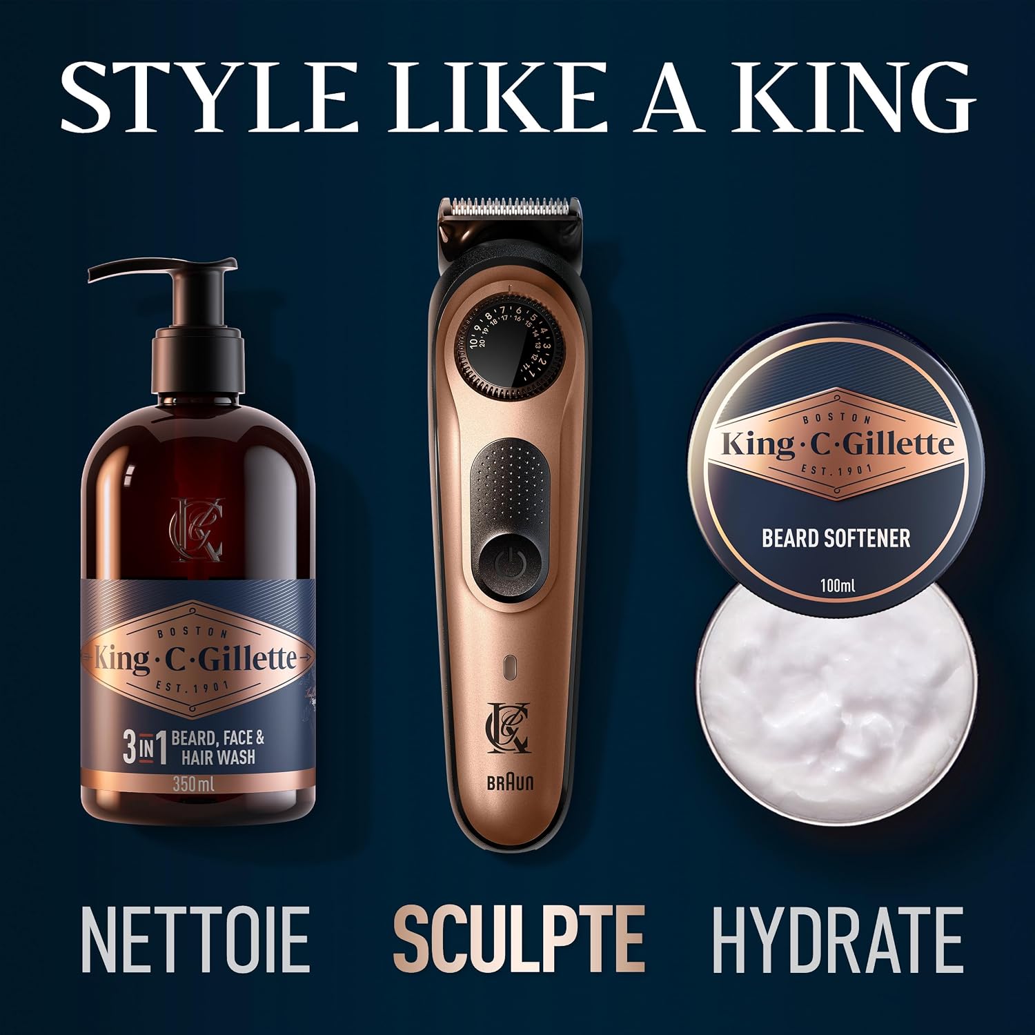 Thumbnail 6 de Gillette King C tondeuse barbe 40 longueurs ✂