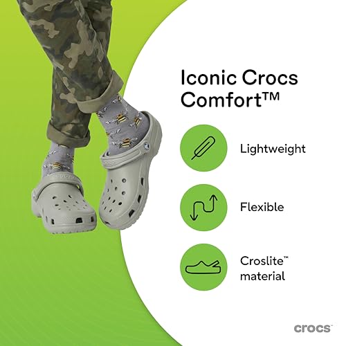 Thumbnail 9 de Crocs Classic Clog 39-40 EU Elephant: comodidad ligera para uso diario
