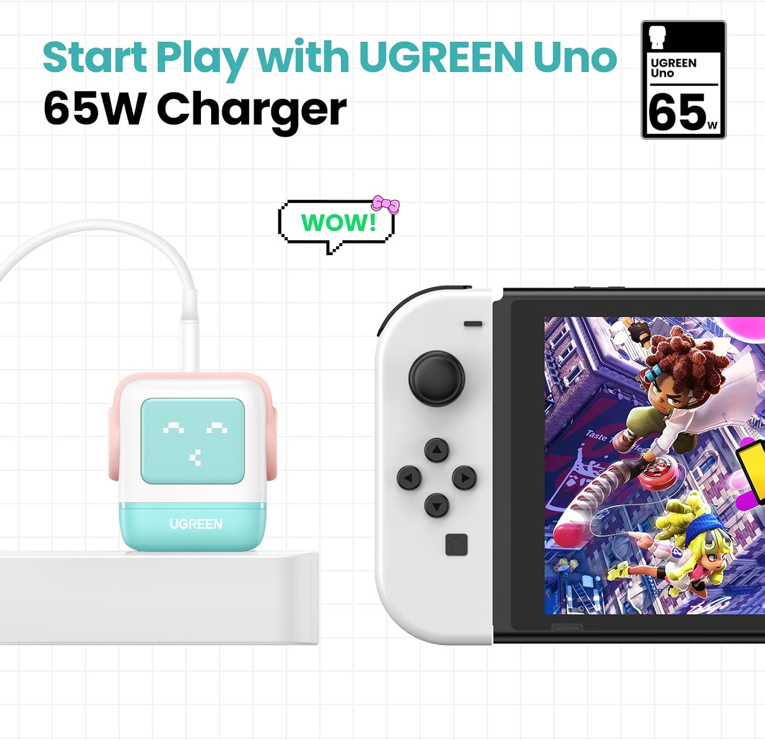 Thumbnail 5 de UGREEN Uno CD361 65W GaN Charger, 3 Ports, LED Display