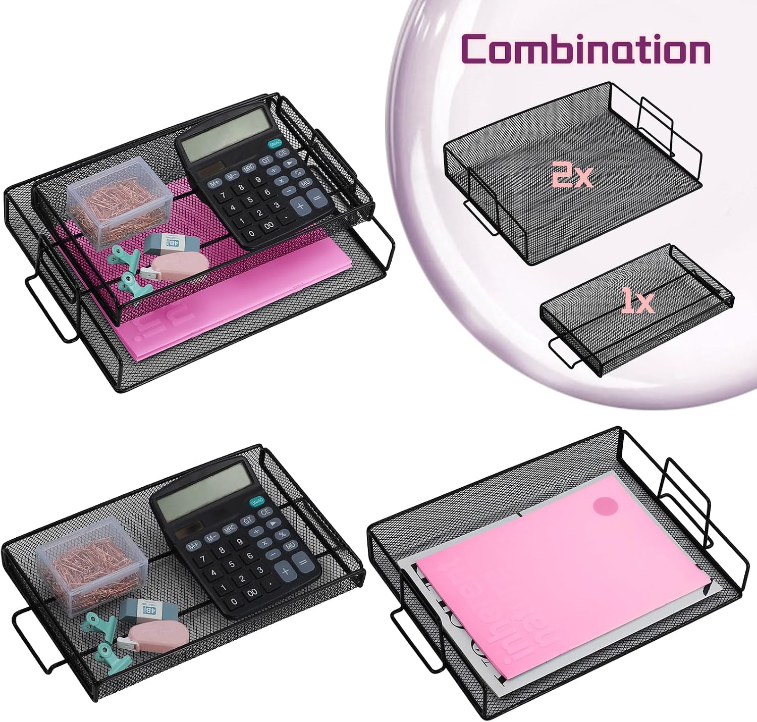 Thumbnail 6 de ideallife Schreibtisch Organizer A4 mit Ablagen
