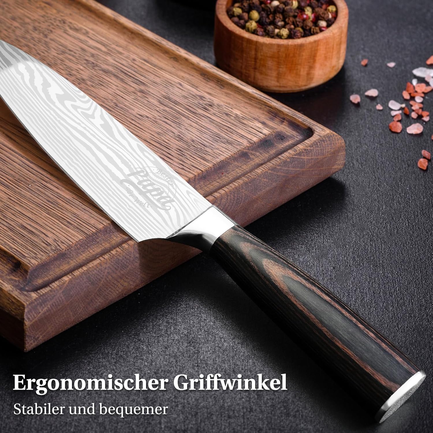 Thumbnail 4 de INOMO Küchenmesser – Vatertagsgeschenk für Papa, Chefmesser und Fleischmesser