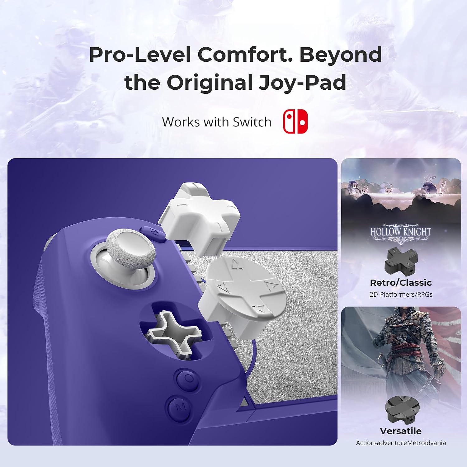 Thumbnail 6 de abxylute S8 Retro Blue Bluetooth Mobile Gaming Controller for iPhone, iPad, Android & Switch
