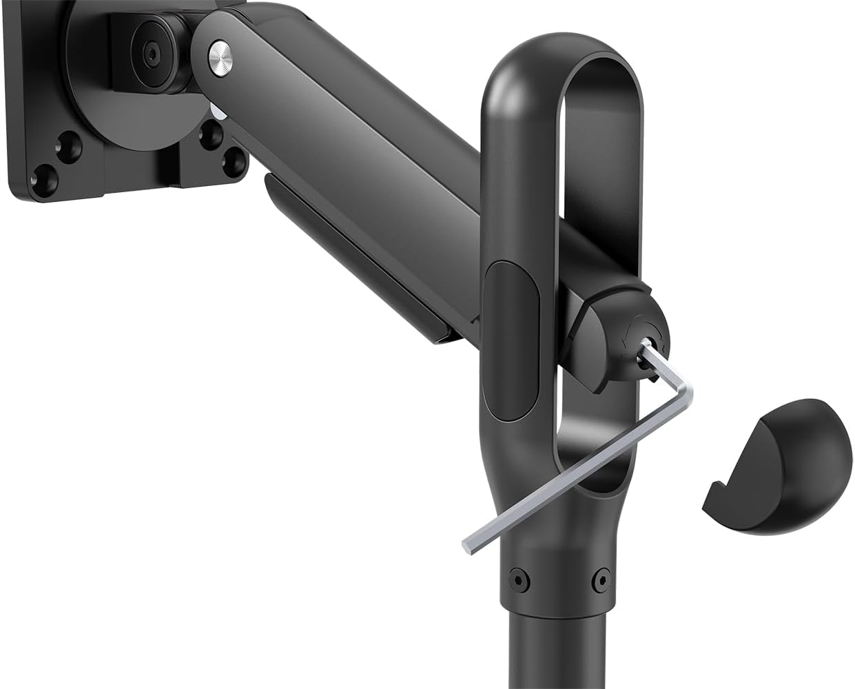 Detalle de mywall TV-Ständer HT34L – mobiler TV-Ständer für 17–35 Zoll, höhenverstellbar, mit Federsystem und 2–10 kg Traglast