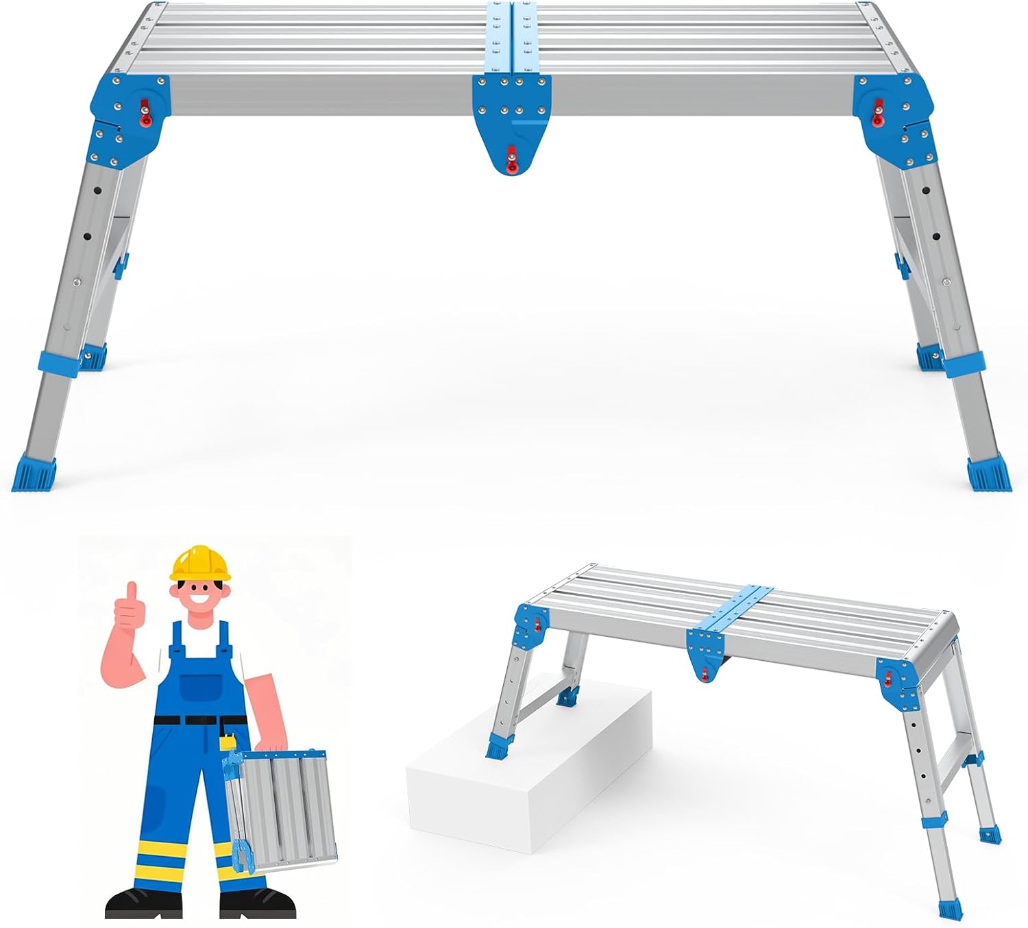 Detalle de Loyoda Folding Work Platform, 500 lbs Capacity